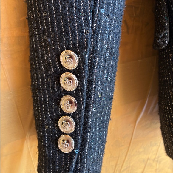 NWOT Walter Baker Trishelle, Sparkle Stripe Tweed Blazer Size X-Small - Picture 8 of 10